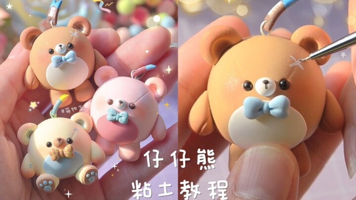 ☆ดินน้ำมันน้ำหนักเบาพิเศษ☆ || วิดีโอสอนทำหมีจื่อจื่อที่ทุกคนรอคอยมาแล้วค่ะ~