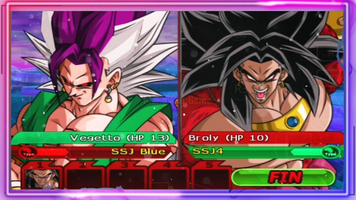 VEGETTO SSJ BLUE VS BROLY SSJ4 - DB MOD ANDROID GAMEPLAY