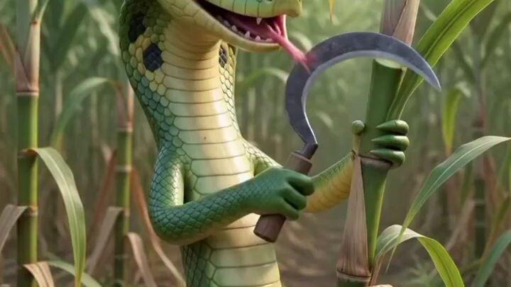 🐍 भाई गन्ना काटने गया था, मौत सामने से निकल आई 😂💀