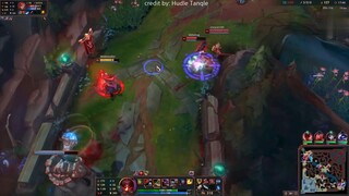 Jhin huyết nguyệt rải E để dò mìn teemo #game