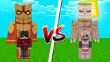 ถ้าเกิด!?ไททันกราม VS ไททันเกาะ ใครจะชนะ!.. (Minecraft Attack on titan)