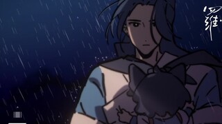 【رسوم متحركة】العناق اللانهائي للقطط تحت المطر لمدة دقيقة