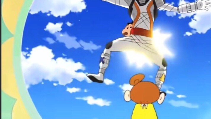 Has Crayon Shin-chan collaborated with Kamen Rider Fourze? [Kamen Rider Fourze]