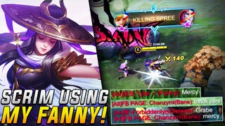 I USED SIDELANE FANNY IN SCRIM | LAUGHTRIP TO THEIR REACTION | MLBB