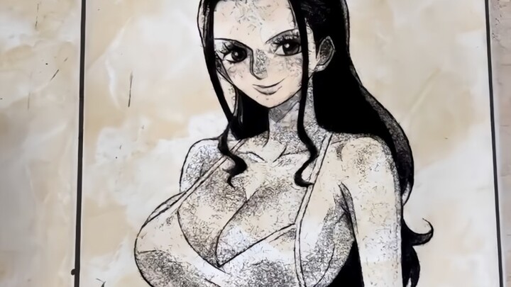 “Melukis dengan Rambut yang Tak Terbayangkan”