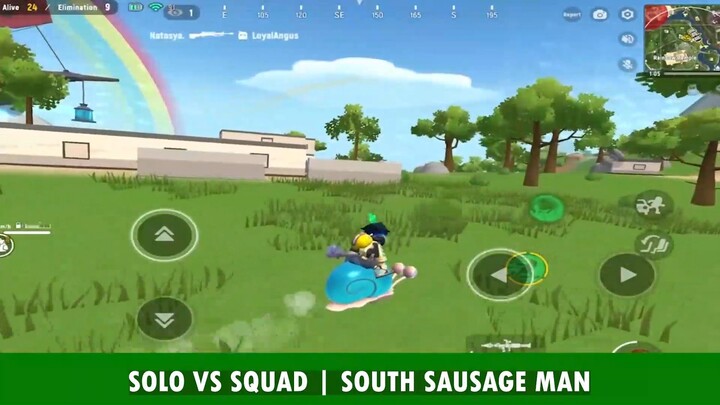 SOLO VS SQUAD DI SAUSAGE MAN TERNYATA EZ!!!