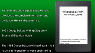 1993 DODGE DAKOTA WIRING DIAGRAM