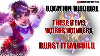 GUINEVERE NEW BURST DAMAGE BUILD| ROTATION TUTORIAL | EPIC SKIN GIVE AWAY | MLBB