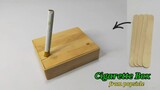 making cigarette case from popsicle sticks