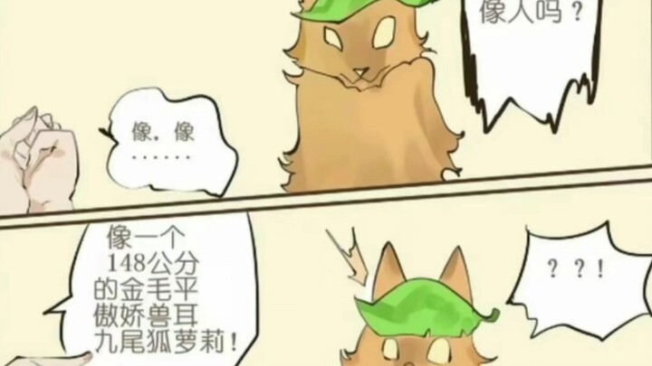 你看我像人吗？像一个148公分的金毛乎の傲娇兽耳九尾狐萝莉！