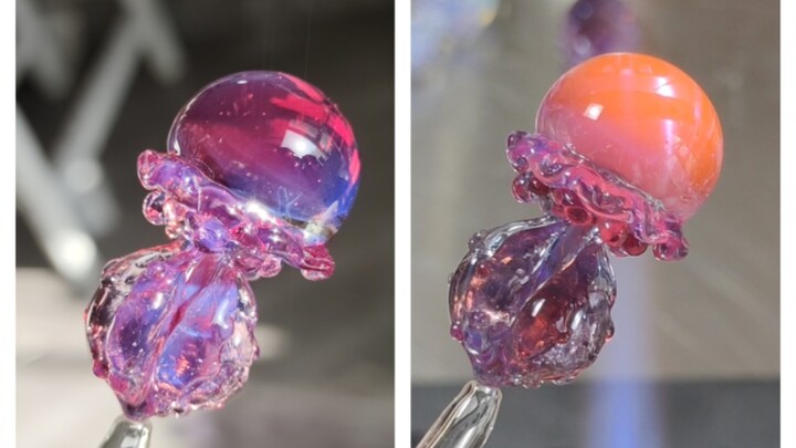 Baking a bouncy, adorable little glass jellyfish