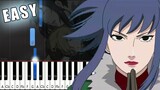 Naruto Shippūden OST - Guren Theme  - SLOW EASY Piano Tutorial [animelovemen]