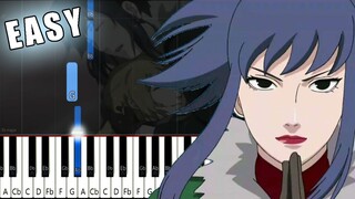 Naruto Shippūden OST - Guren Theme  - SLOW EASY Piano Tutorial [animelovemen]