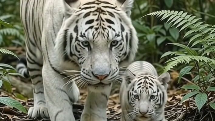 🦁🤍 Pure Love in the Wild! 🐾