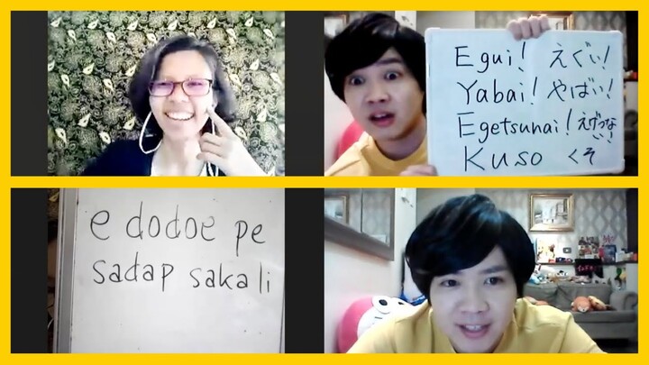 ORANG JEPANG BELAJAR BAHASA DAERAH INDONESIA!! AJARIN BAHASA JEPANG JUGA!!
