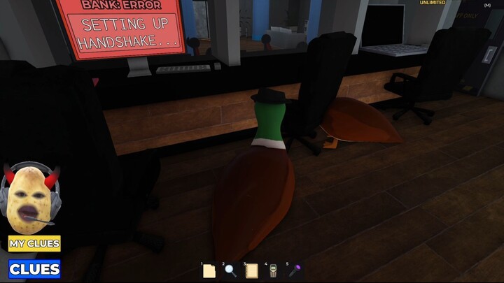 Roblox - Detective Duck, The Bank (Sembunyi Dalam Galon 🤔🤔🤔)