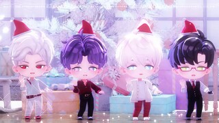 Merry Christmasε(*･ω･)_/ﾟ:･☆Four small Christmas cakes【Love and Space MMD】