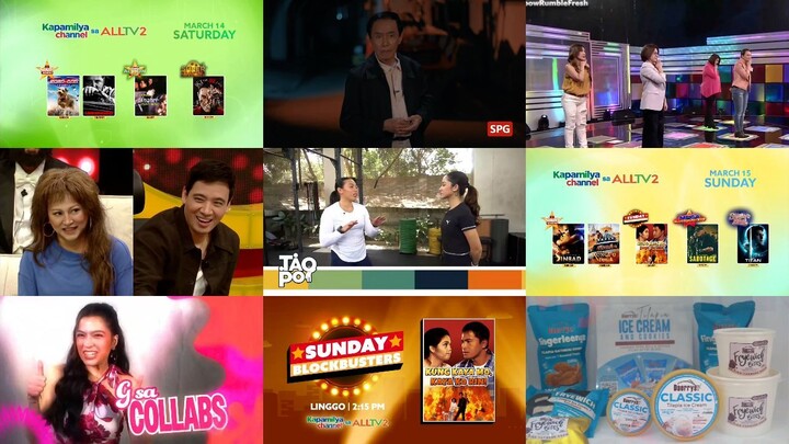Kapamilya Channel sa ALLTV2 Commercial Break March 14 & 15, 2026 (Saturday & Sunday)