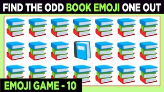 Book Emoji Odd One Out Games No 10 | Find The Odd Emoji One Out | Find The Difference