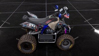 Quad Yamaha raptor 700 in Dakar Desert Rally. Del Amo Motorsports. Yamaha rally team