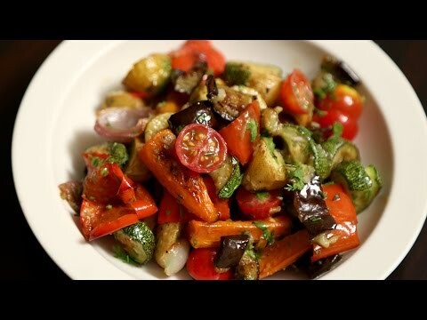 Roasted Vegetable Salad Recipe | Quick & Easy Baked Veg Salad | Ruchi's Kitchen