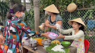 Bánh Tằm Bì Xíu Mại Thơm Ngon Dành Tặng Bà Con Lối Xóm | NĐMT#260