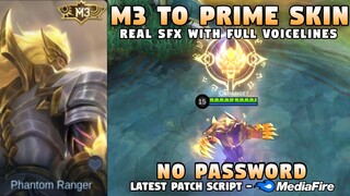 New Roger M3 To Prime Skin Script No Password | Latest Roger Prime Skin Script | Mobile Legends