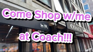 Come Shop w/me at Coach in Boston, Massachusetts!!!  Let's check out the SALE Together:)...