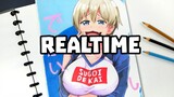 Realtime For Uzaki Chan || Cara Menggambar Anime