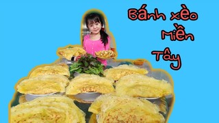 Út Ống Tre và em trai về nhà nội ăn món bánh xèo ngon tuyệt