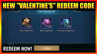 NEW VALENTINE'S REDEEM CODES! (REDEEM NOW) | MOBILE LEGENDS 2021