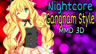 Nightcore - Gangnam Style Vocaloid SeeU | Glee Cast Version | MMD 3D Animation