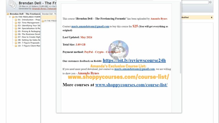 [Course24h.com] Brendan Dell – The Freelancing Formula