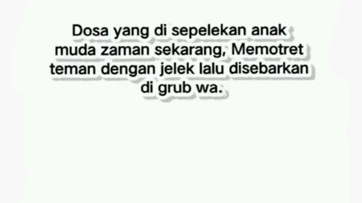 jangan menyepelehkan dosa umbar aip