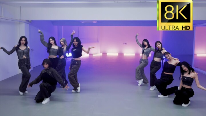 【8K 60 fps】【Pesta Visual】Penampilan Tari Ruang Latihan Ultra HD TWICE - "MOONLIGHT SUNRISE"