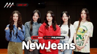 [LINE-UP] NewJeans Asia Artist Awards 2023 IN THE PHILIPPINES AAA ซับไทย
