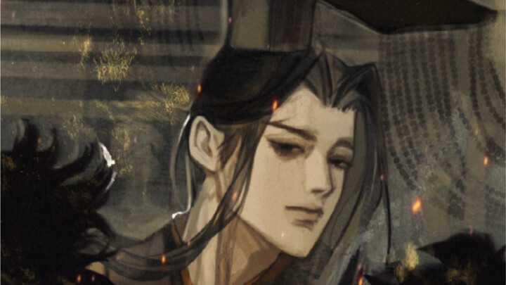 لماذا رسمتُ ينغ تشن في هذه الصورة شيخًا جدًّا؟ لأنني تخيَّلتُه وقد بلغ سنَّ المائة أو يزيد. لكن هذا 