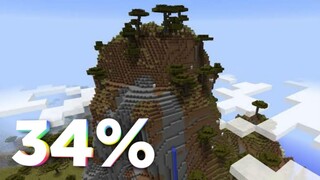 Minecraft PE - Explorando mundo (3 horas em 15 minutos) Timelapse | Gameplay Survival 34%