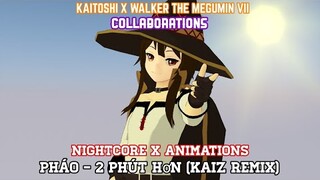 [Collab ft. Kaitoshi] Nightcore x Animations - 2 Phút Hơn NMV (Remix) ~ Lyrics •Vietnamese 🇻🇳•