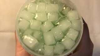 Green slime with cubes in it