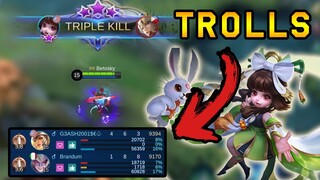 Top Global Change Carrying TWO TROLLS | Mobile Legends