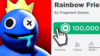 NOOB Spends $100,000 on RAINBOW FRIENDS ROBLOX