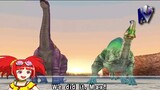 Dinosaur King Arcade Game 古代王者恐竜キング Dicraeosaurus VS Alpha Fortress Easy Mode
