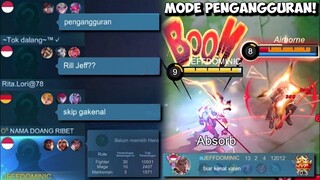 KETEMU TIM SONGONG GINI AUTO KITA KASIH PAHAM CHOU MODE PENGANGGURAN!! Mobile Legends