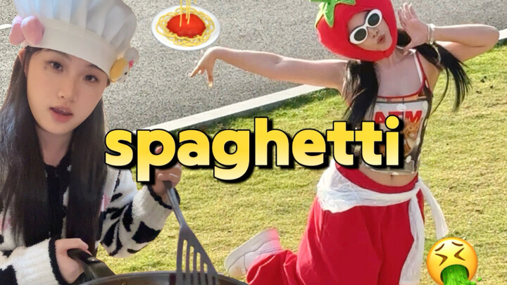 No obligation to diet! SPAGHETTI🍝 MV outfit change dance cover