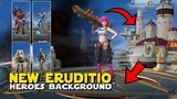NEW EXCLUSIVE ERUDITIO BACKGROUND FOR HEROES! | MOBILE LEGENDS NEW UPDATE ADVANCED SERVER!