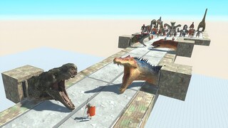 Running Through BIG TEETH Road - Animal Revolt Battle Simulator