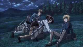 Moblit and Armin carried Hange | Attack On Titan Season 3 Episode 8