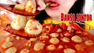 ASMR BAKSO KUAH  PEDAS JONTOR FAVORITE PAKE TETELAN | ASMR MUKBANG INDONESIA