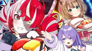 【hololive mini-theater】【Animation】Everyone assemble!! Indonesian Sushi Battle